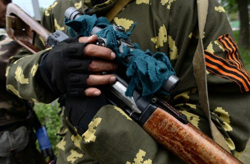 Луганск: атака против КПП | Фото: AFP