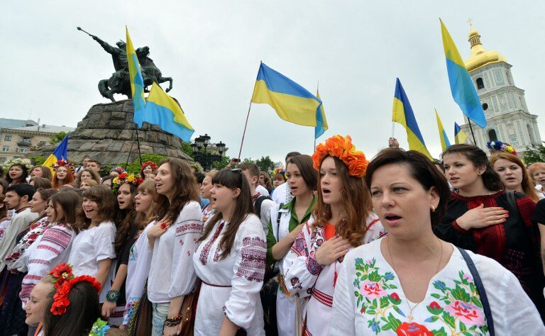 Марш вышиванок в Киеве | Фото: AFP