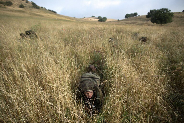 Бригада Кфир. Учения на Голанских высотах | Фото: AFP