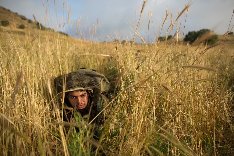 Бригада Кфир. Учения на Голанских высотах | Фото: AFP