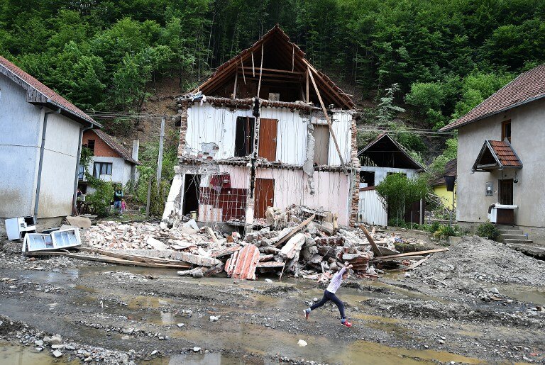 Затопленная Сербия | Фото: AFP