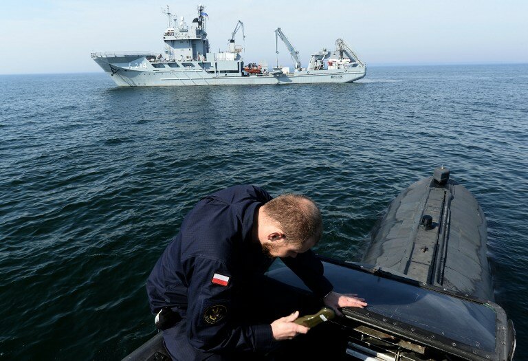 Гданьский залив. Крупнейшие маневры НАТО в Балтике | Фото: AFP