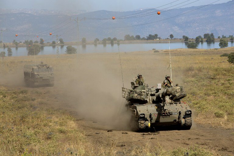 Маневры самоходной артиллерии ЦАХАЛа у сирийской границы | Фото: AFP