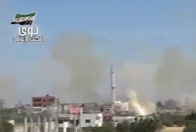 Обстрел в Сирии `глазами` видео камер ЦАХАЛа | Фото: AFP