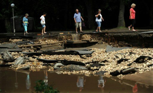 Тонет болгарский курорт Албена | Фото: AFP