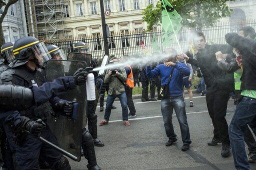 Париж: атака против ралли солидарности с похищенными | Фото: AFP