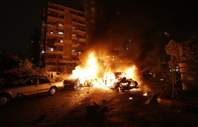 Ночью в Бейруте взорвался смертник | Фото: AFP