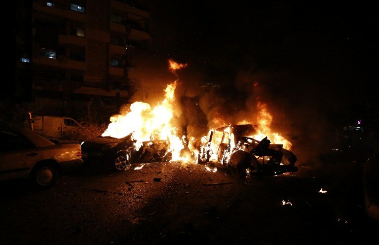 Ночью в Бейруте взорвался смертник | Фото: AFP