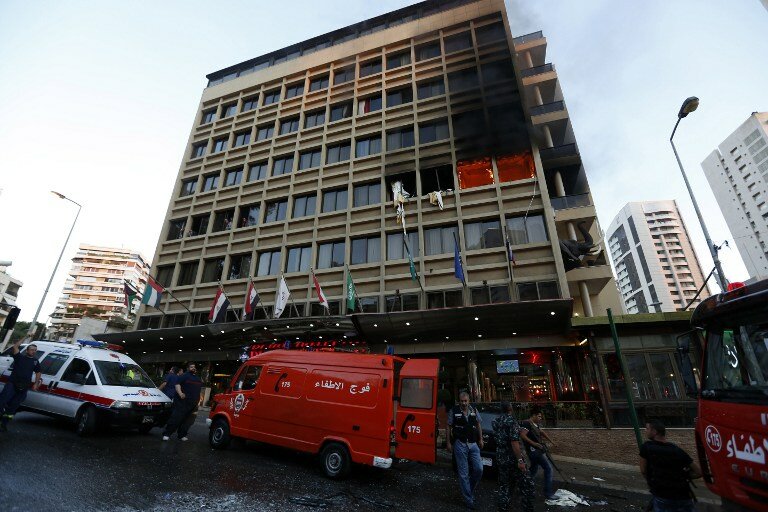 Теракт возле посольства Саудовской Аравии в Бейруте | Фото: AFP