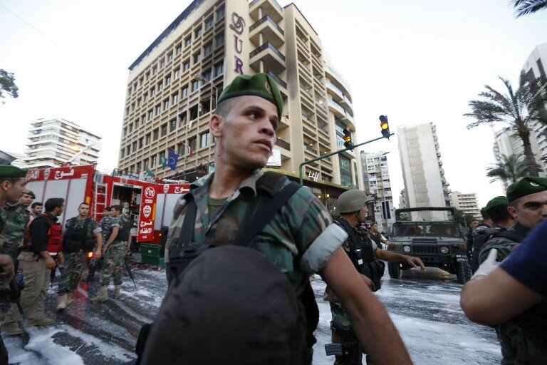 Теракт возле посольства Саудовской Аравии в Бейруте | Фото: AFP