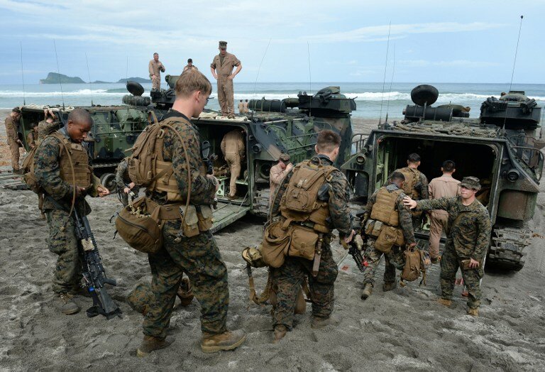США и Филиппины провели совместные военно-морские маневры | Фото: AFP