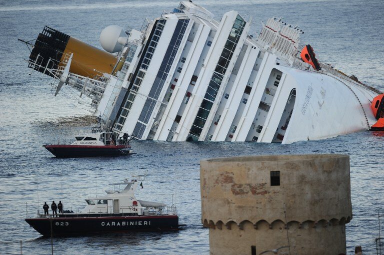 Виновные в крушении Costa Concordia получили тюремные сроки | Фото: AFP