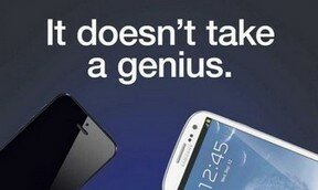 Samsung поиздевался над iPhone 5 в своей рекламе 