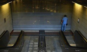 Афинский метрополитен начал забастовку | Фото: AFP