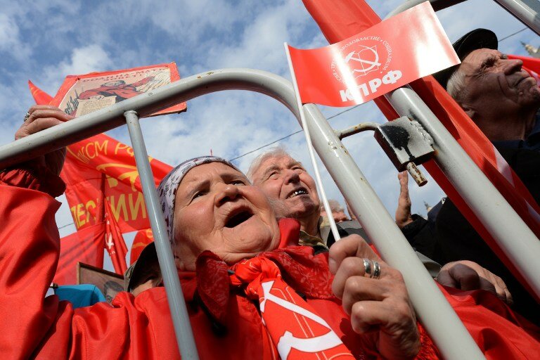 Родина-мать зовет: против Путина и коммунальных платежей | Фото: AFP