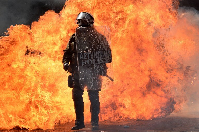 В Греции прошла очередная суточная забастовка | Фото: AFP