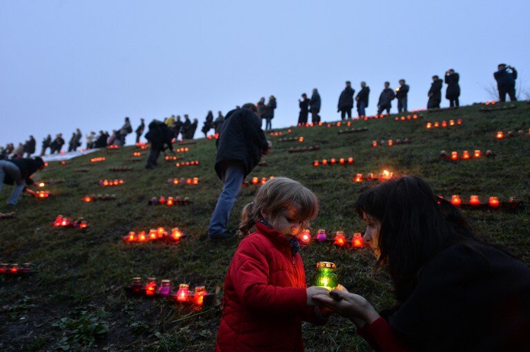 Украина вспоминает жертв Голодомора | Фото: AFP