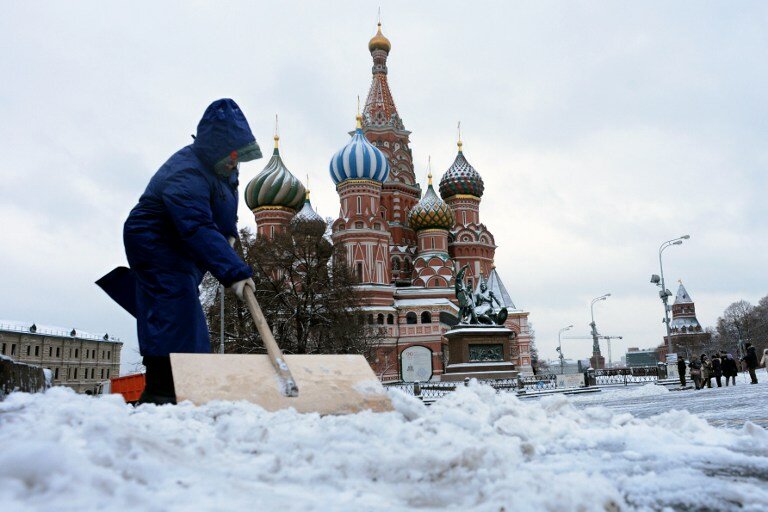 Россию завалило снегом | Фото: AFP