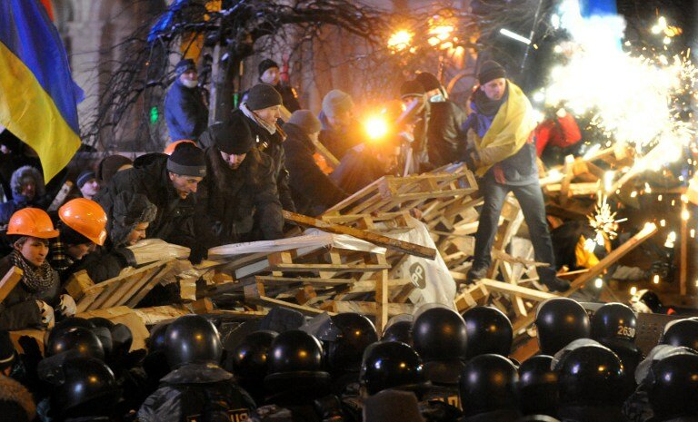 На баррикадах Евромайдана | Фото: AFP