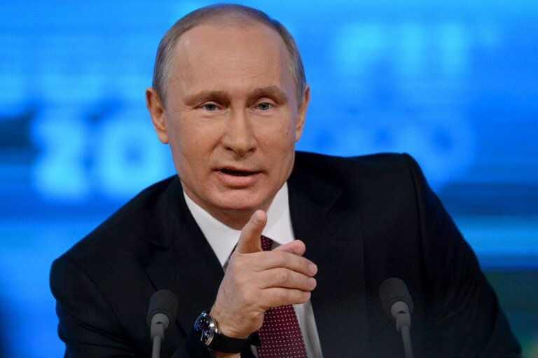 Пресс-конференция Владимира Путина | Фото: AFP