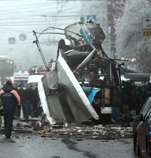Паника в Волгограде. Люди покидают общественный транспорт | Фото: AFP